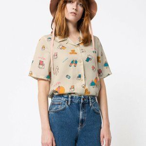 NWT Nudie Jeans Co Bea Out of Office Bowling Shirt